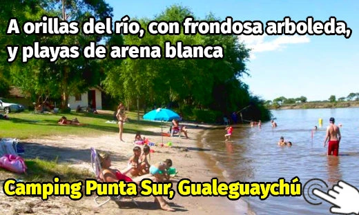 Camping Punta Sur, Gualeguaychú, Entre Ríos